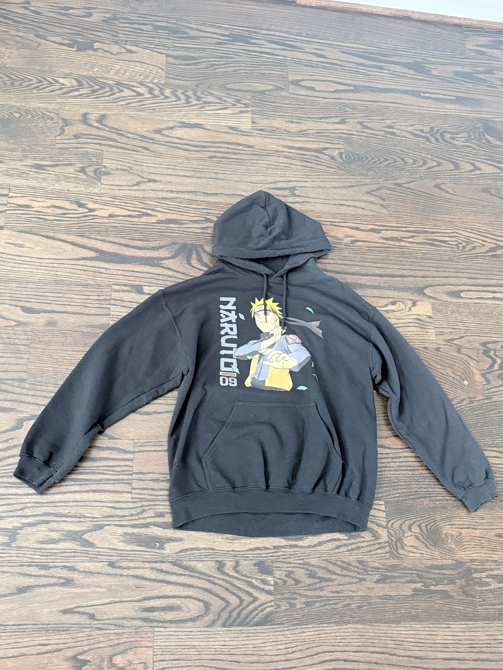 Naruto Graphic Black Hoodie Sweatshirt - Unbranded
